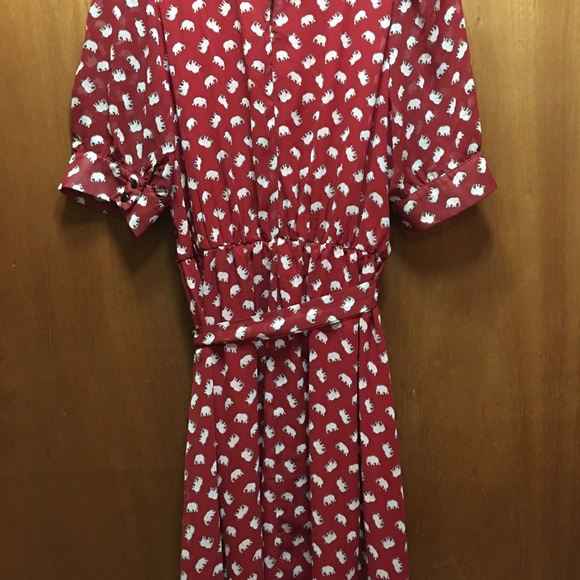 ModCloth a-line dress in elephants - Picture 5 of 8
